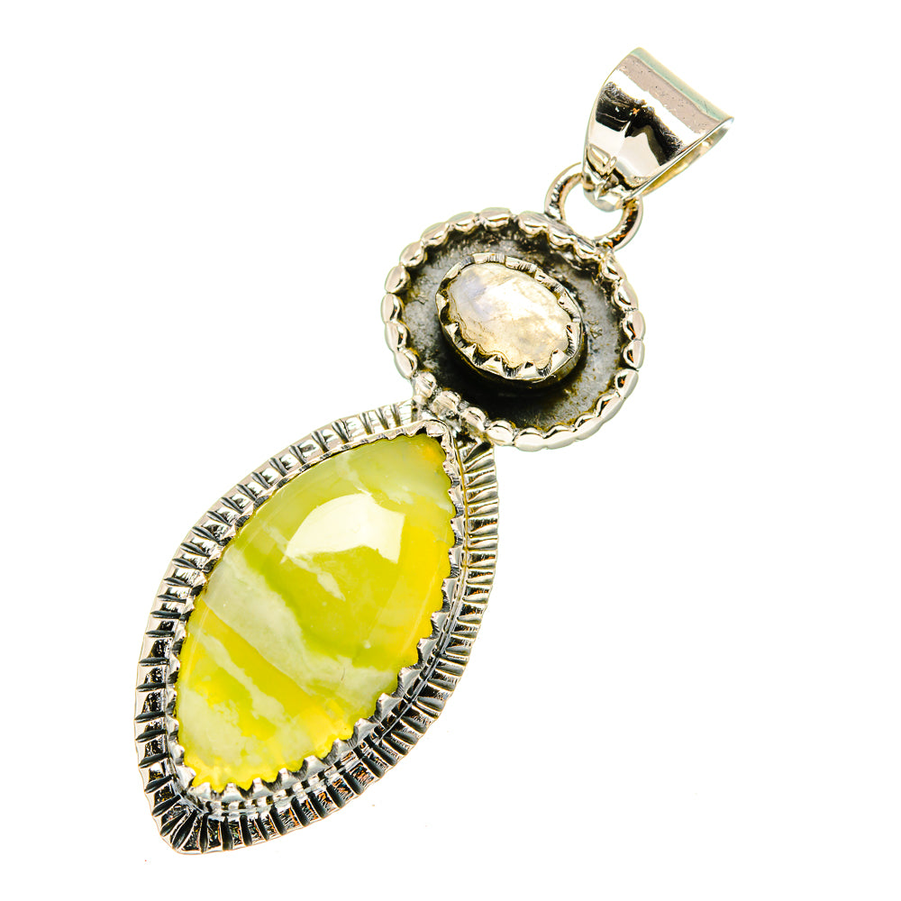Green Fluorite Pendants handcrafted by Ana Silver Co - PD11273