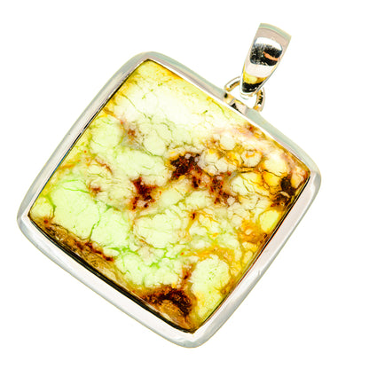 Lemon Chrysoprase Pendants handcrafted by Ana Silver Co - PD11288