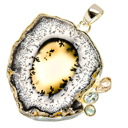 Dendritic Opal Pendants handcrafted by Ana Silver Co - PD11294