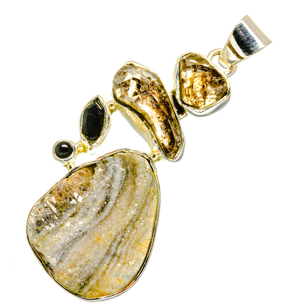 Desert Druzy Pendants handcrafted by Ana Silver Co - PD11298