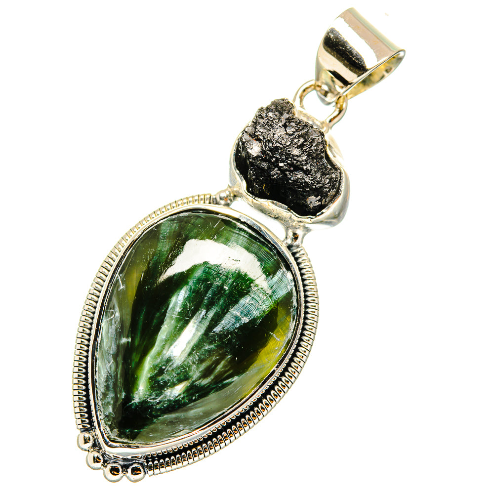 Seraphinite Pendants handcrafted by Ana Silver Co - PD11300