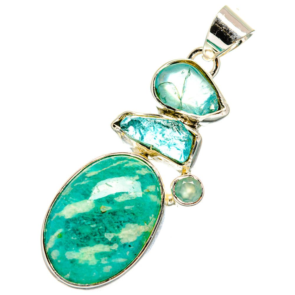 Amazonite Pendants handcrafted by Ana Silver Co - PD11305