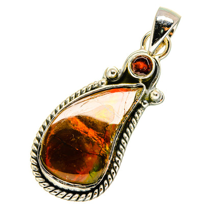 Ammolite Pendants handcrafted by Ana Silver Co - PD11307