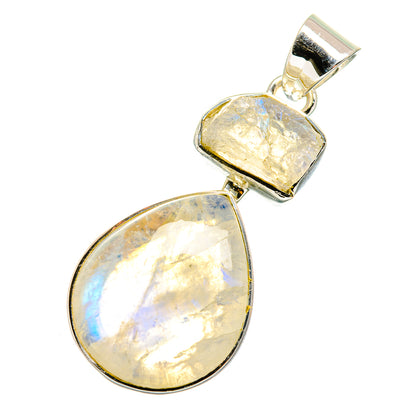 Rainbow Moonstone Pendants handcrafted by Ana Silver Co - PD11309