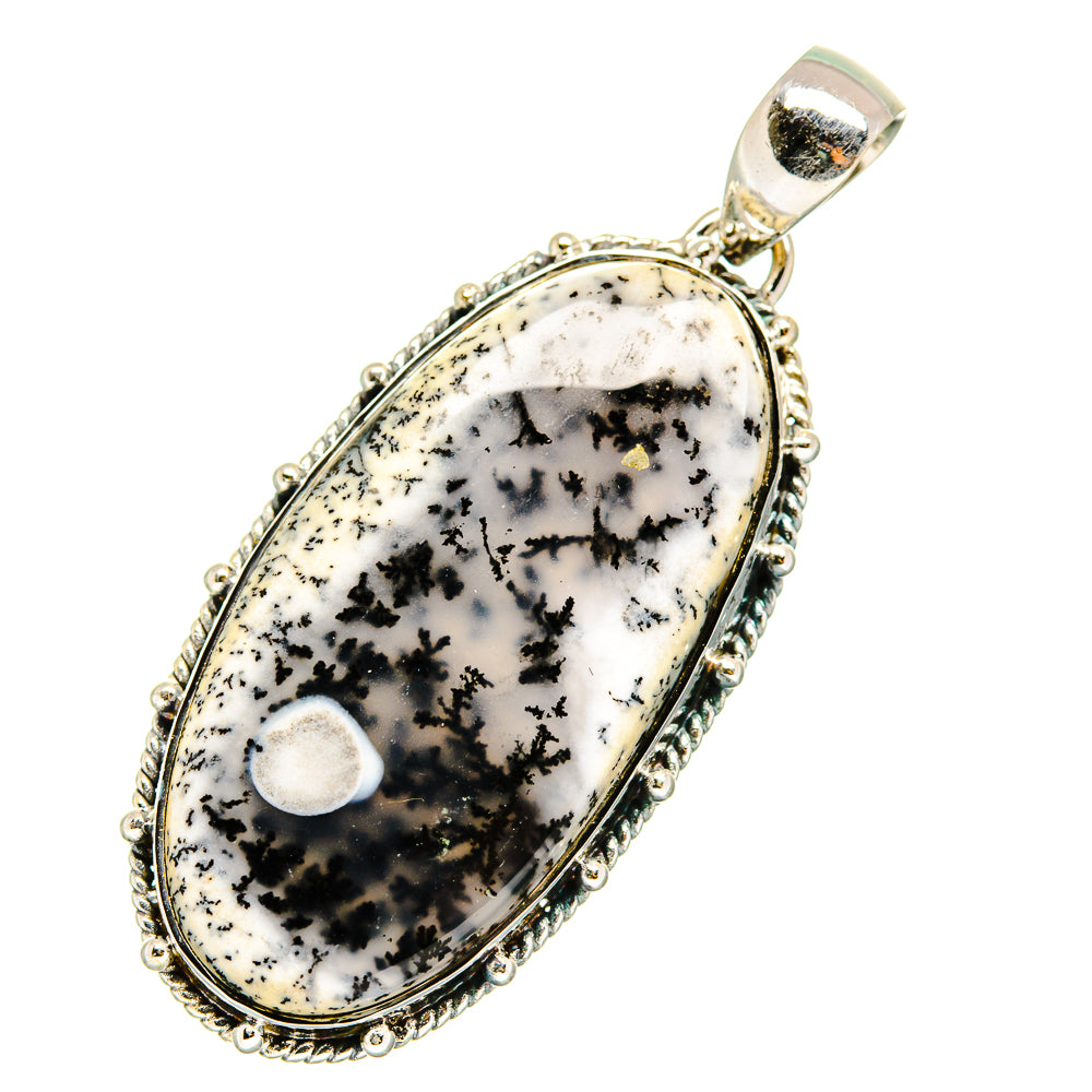 Dendritic Opal Pendants handcrafted by Ana Silver Co - PD11324