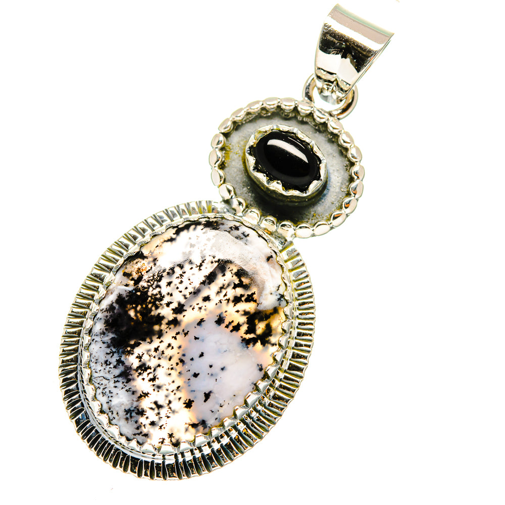Dendritic Opal Pendants handcrafted by Ana Silver Co - PD11325