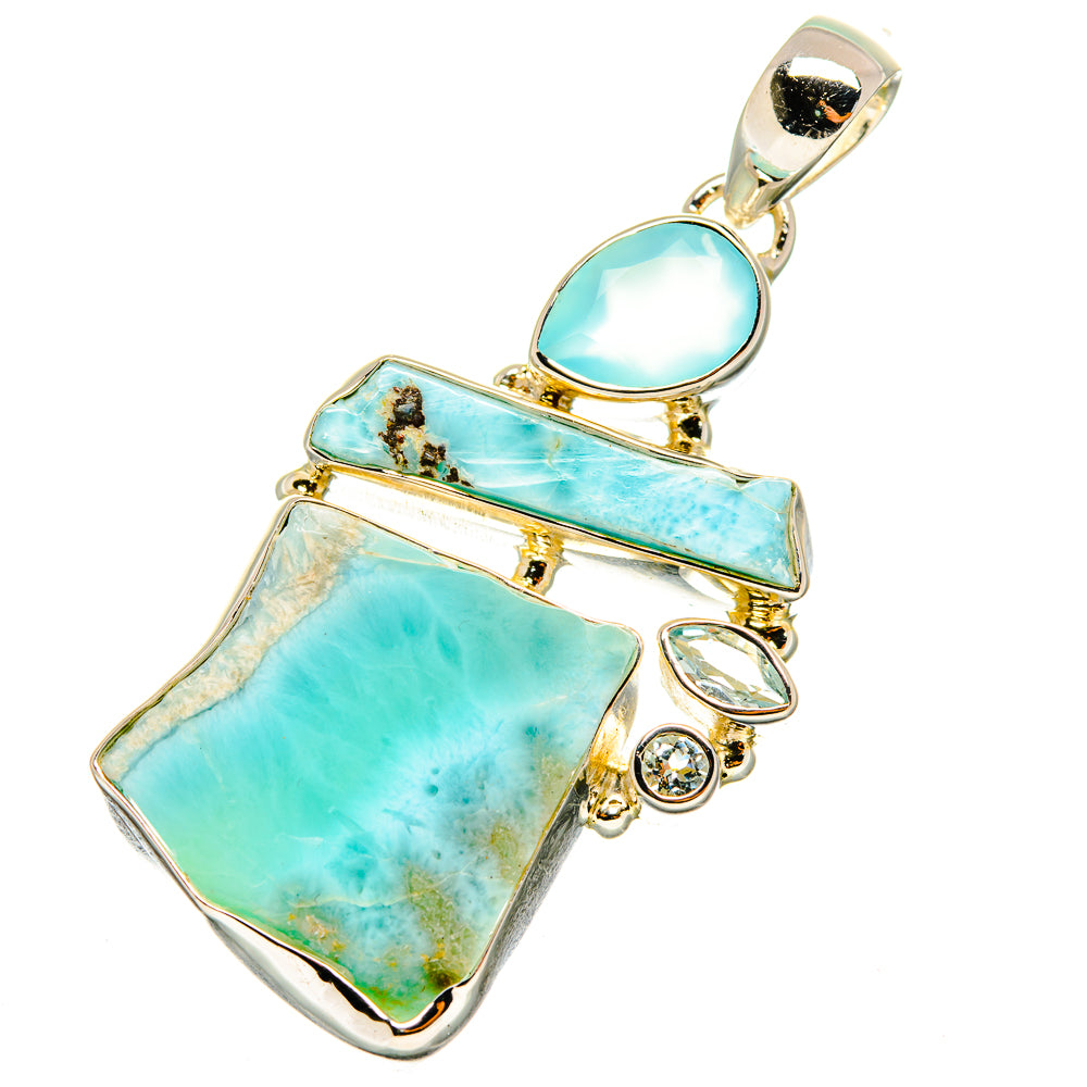 Larimar Pendants handcrafted by Ana Silver Co - PD11353