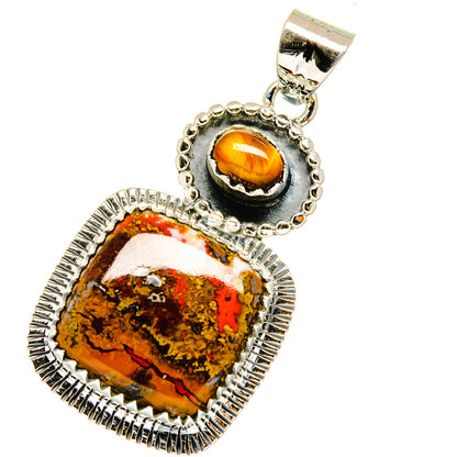 Moroccan Agate Pendants handcrafted by Ana Silver Co - PD11358