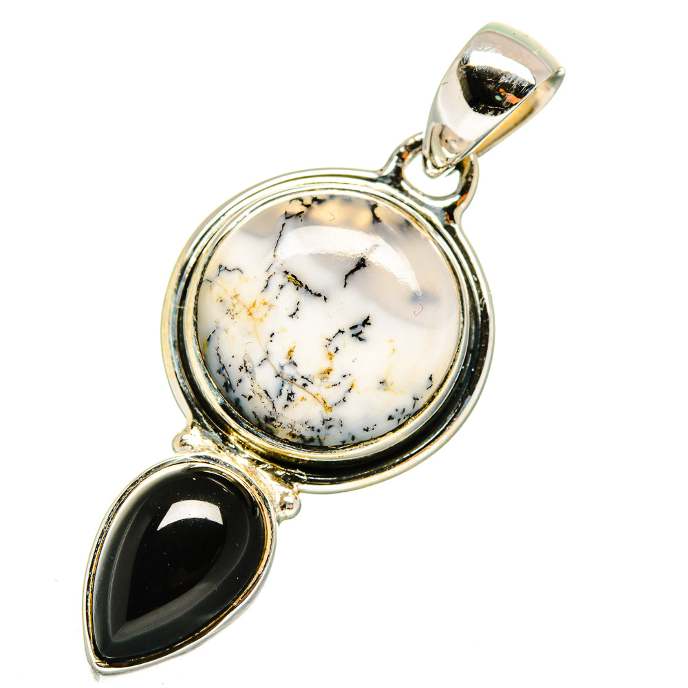 Dendritic Opal Pendants handcrafted by Ana Silver Co - PD11363