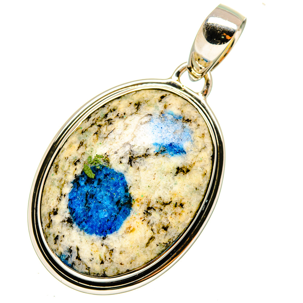 K2 Blue Azurite Pendants handcrafted by Ana Silver Co - PD11364