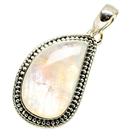 Rainbow Moonstone Pendants handcrafted by Ana Silver Co - PD11386