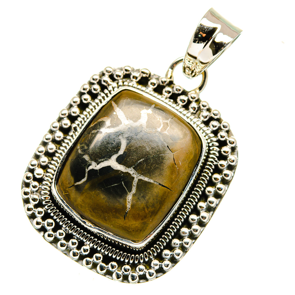 Septarian Geode Pendants handcrafted by Ana Silver Co - PD11389