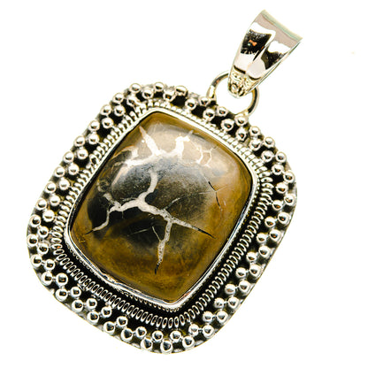 Septarian Geode Pendants handcrafted by Ana Silver Co - PD11389
