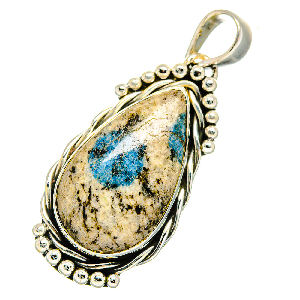 K2 Blue Azurite Pendants handcrafted by Ana Silver Co - PD11392
