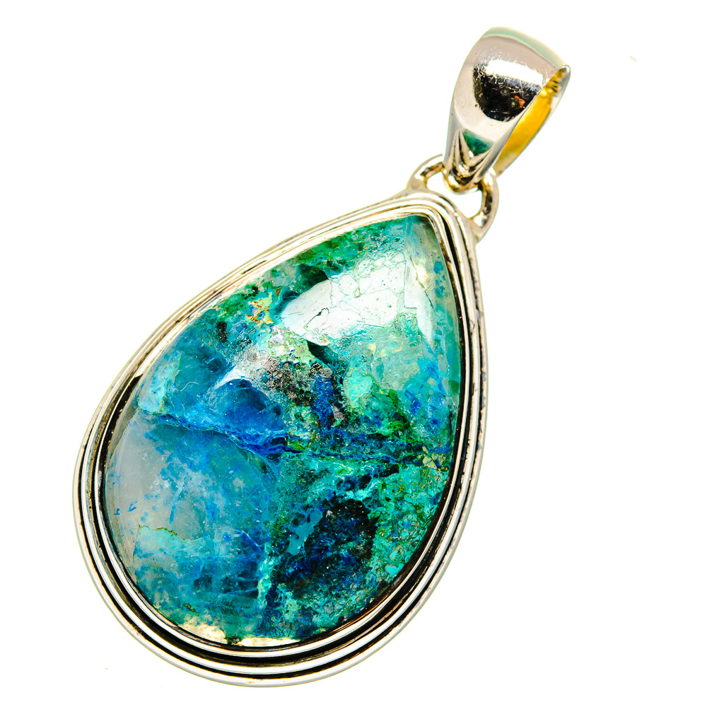 Chrysocolla Pendants handcrafted by Ana Silver Co - PD11394