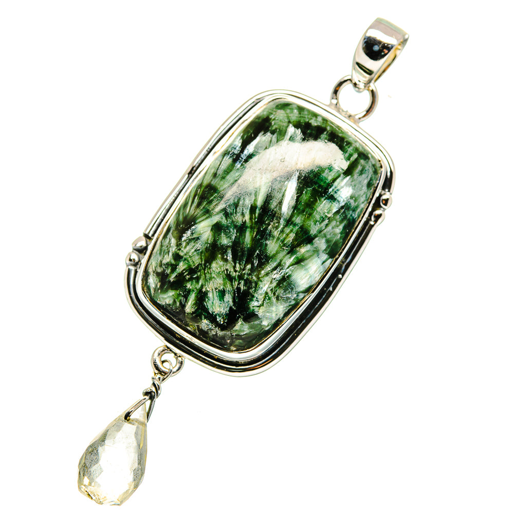 Seraphinite Pendants handcrafted by Ana Silver Co - PD11395