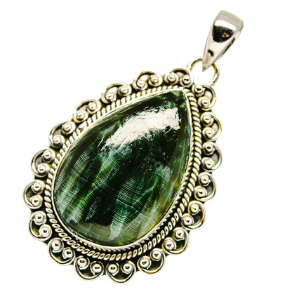 Seraphinite Pendants handcrafted by Ana Silver Co - PD11403