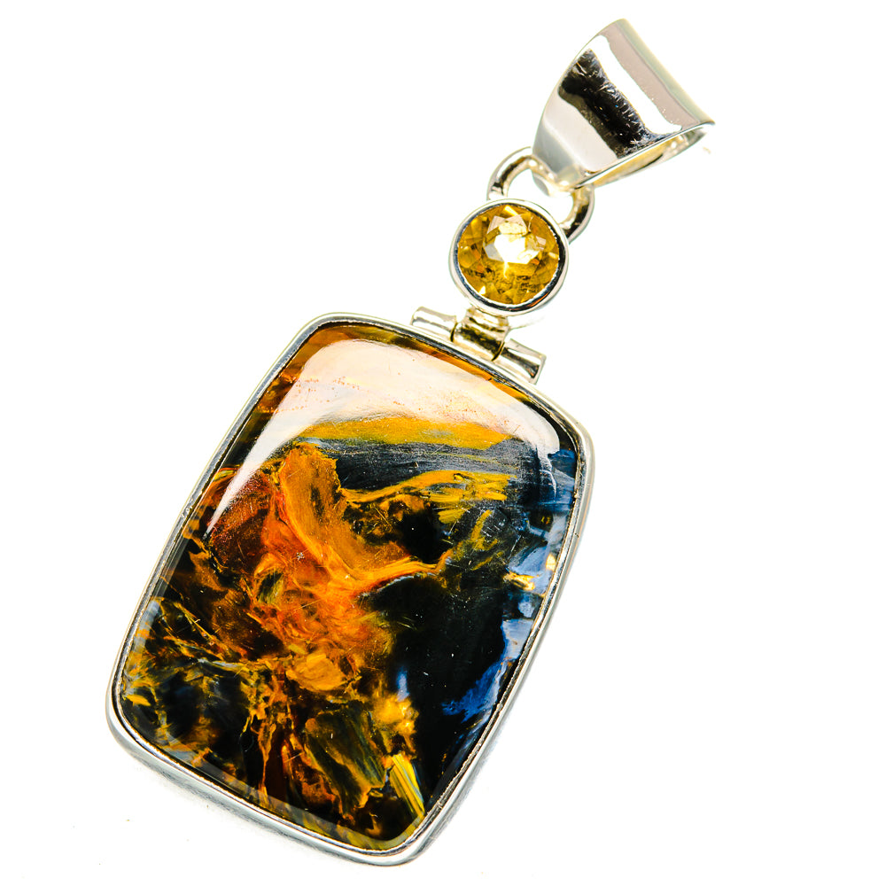 Golden Pietersite Pendants handcrafted by Ana Silver Co - PD11404