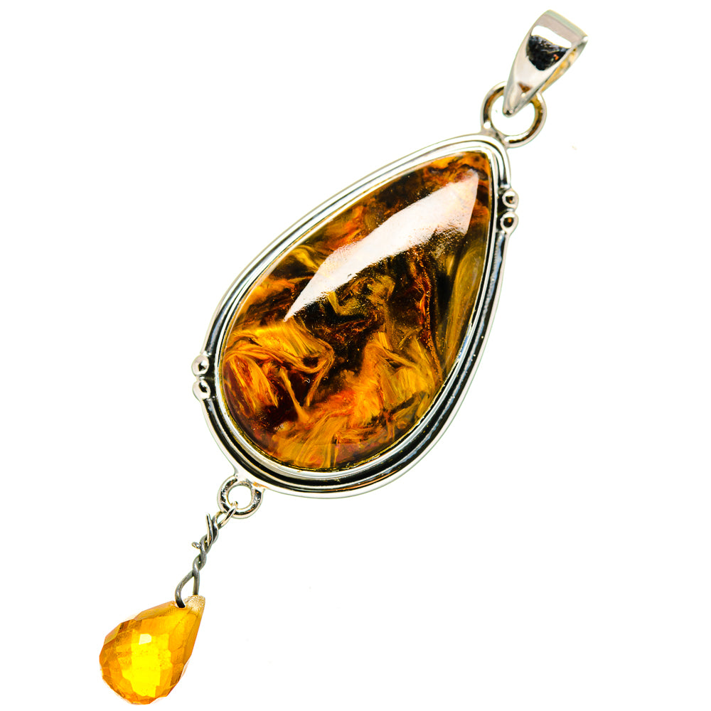 Golden Pietersite Pendants handcrafted by Ana Silver Co - PD11406