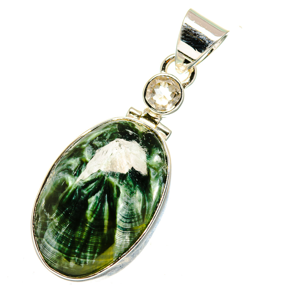 Seraphinite Pendants handcrafted by Ana Silver Co - PD11413