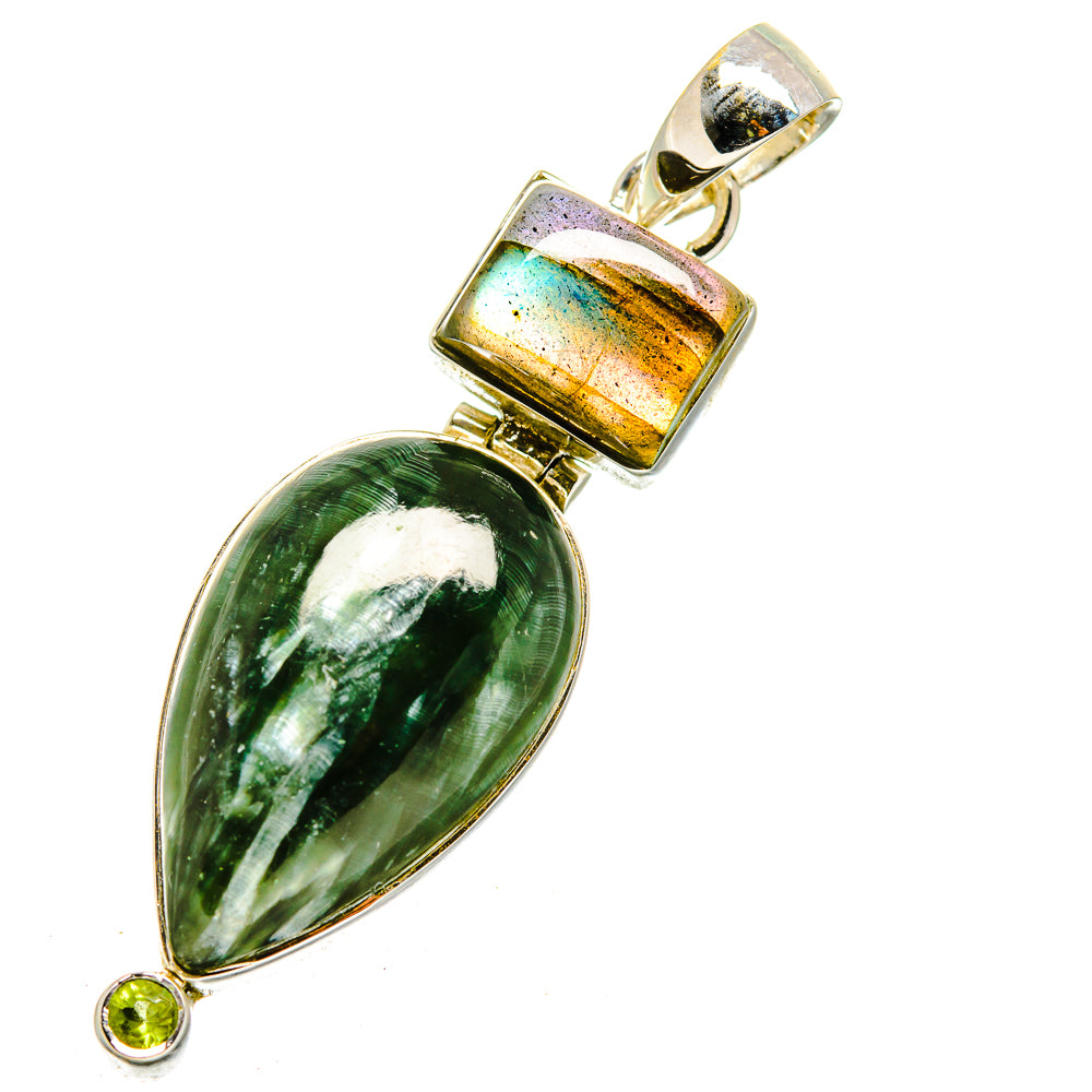 Seraphinite Pendants handcrafted by Ana Silver Co - PD11417