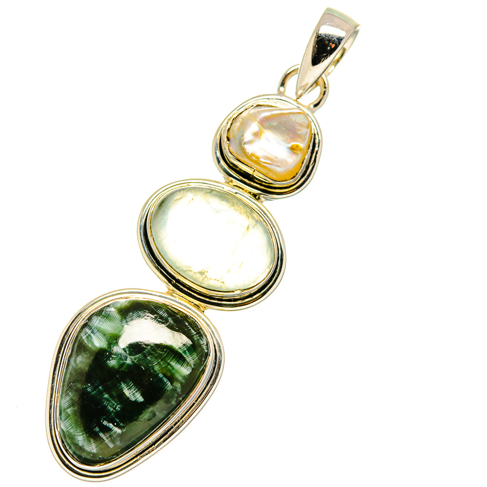 Seraphinite Pendants handcrafted by Ana Silver Co - PD11429