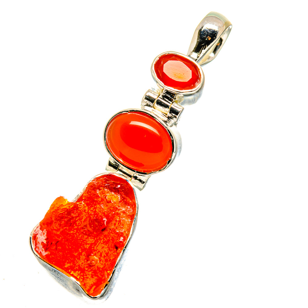 Carnelian Pendants handcrafted by Ana Silver Co - PD11432