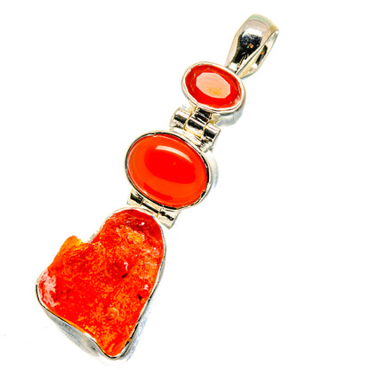 Carnelian Pendants handcrafted by Ana Silver Co - PD11432