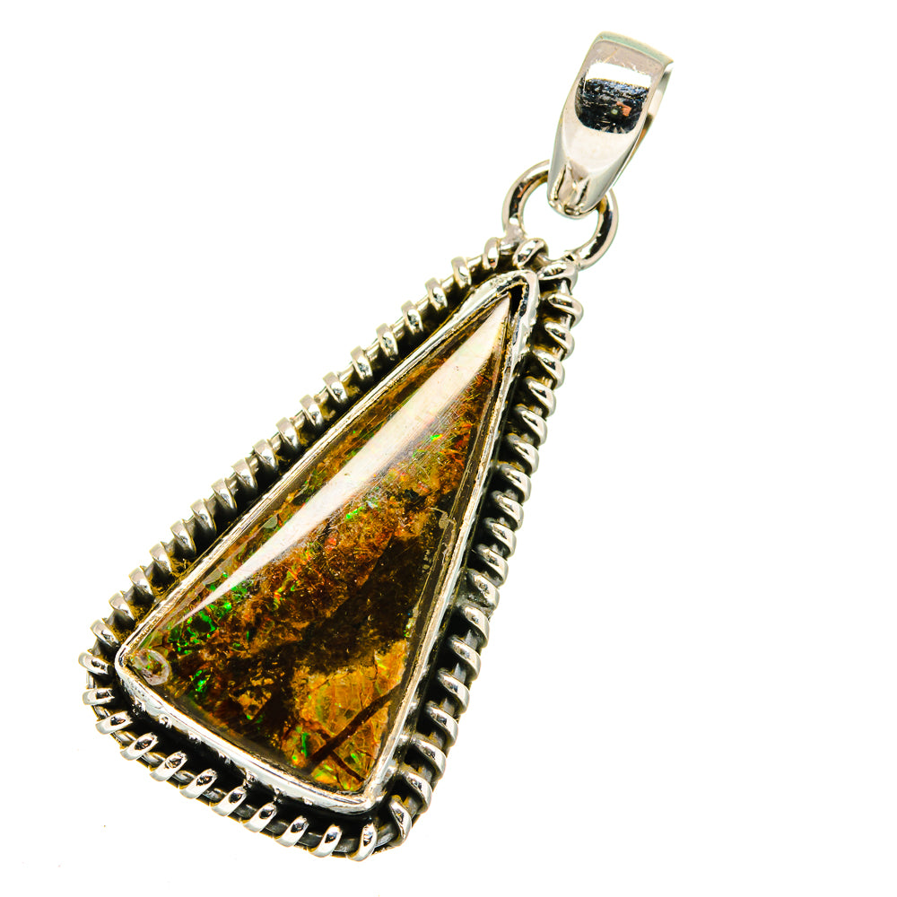 Ammolite Pendants handcrafted by Ana Silver Co - PD11444