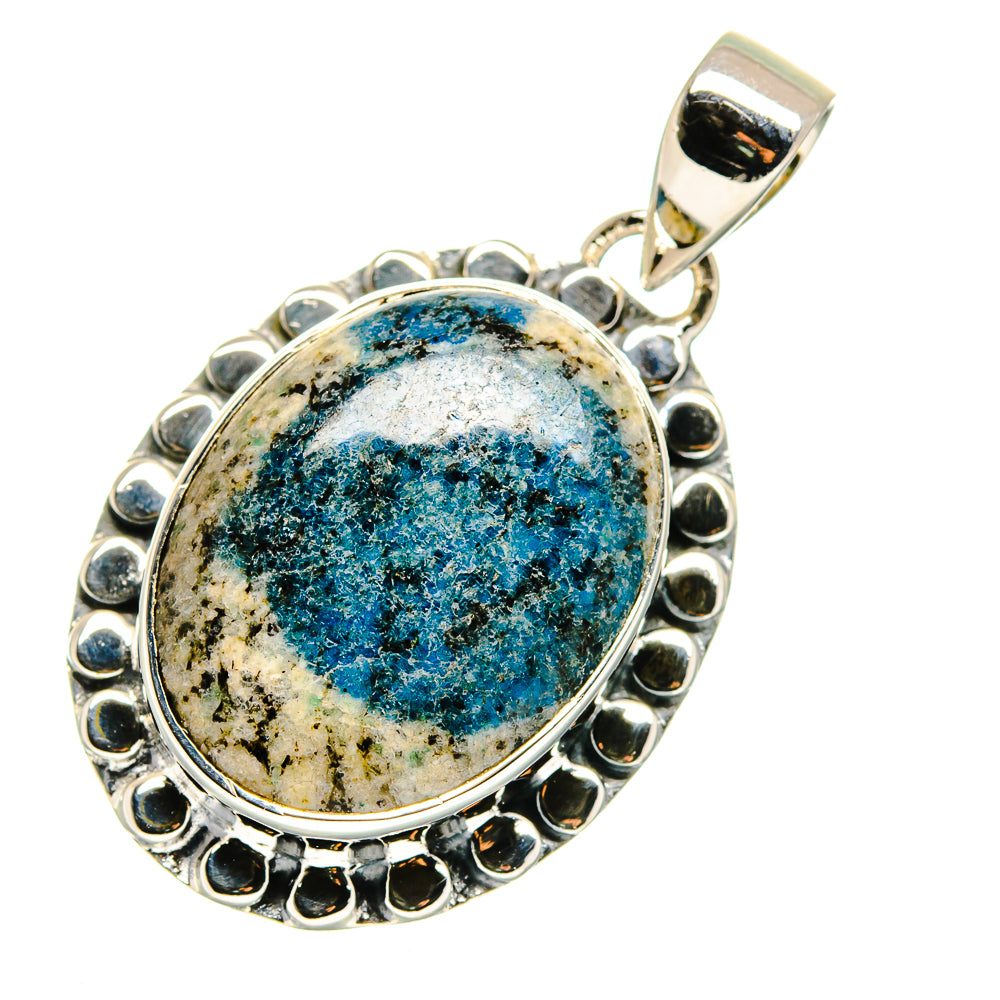 K2 Blue Azurite Pendants handcrafted by Ana Silver Co - PD11450