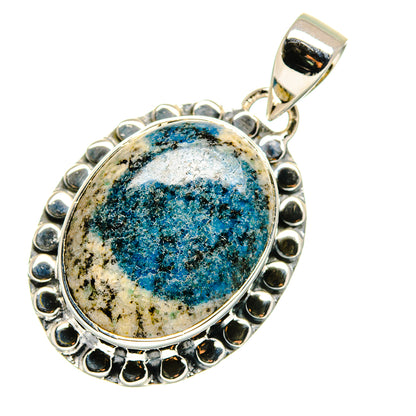 K2 Blue Azurite Pendants handcrafted by Ana Silver Co - PD11450