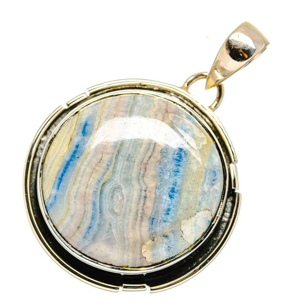 Blue Scheelite Pendants handcrafted by Ana Silver Co - PD11452