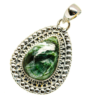 Seraphinite Pendants handcrafted by Ana Silver Co - PD11454