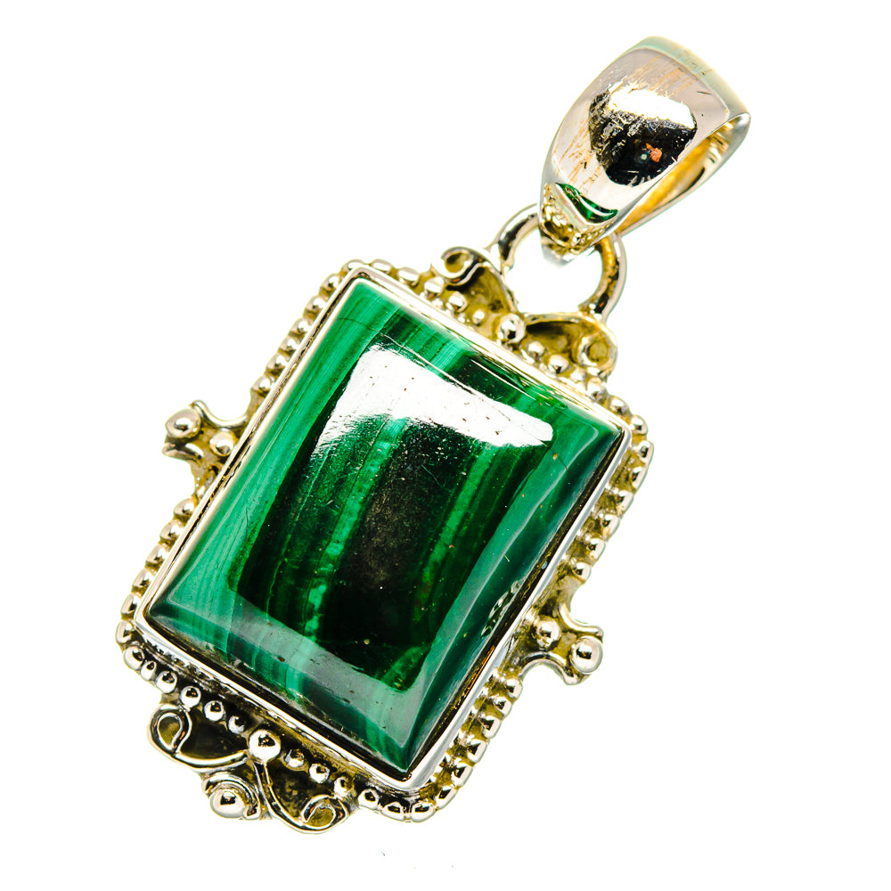 Malachite Pendants handcrafted by Ana Silver Co - PD11457
