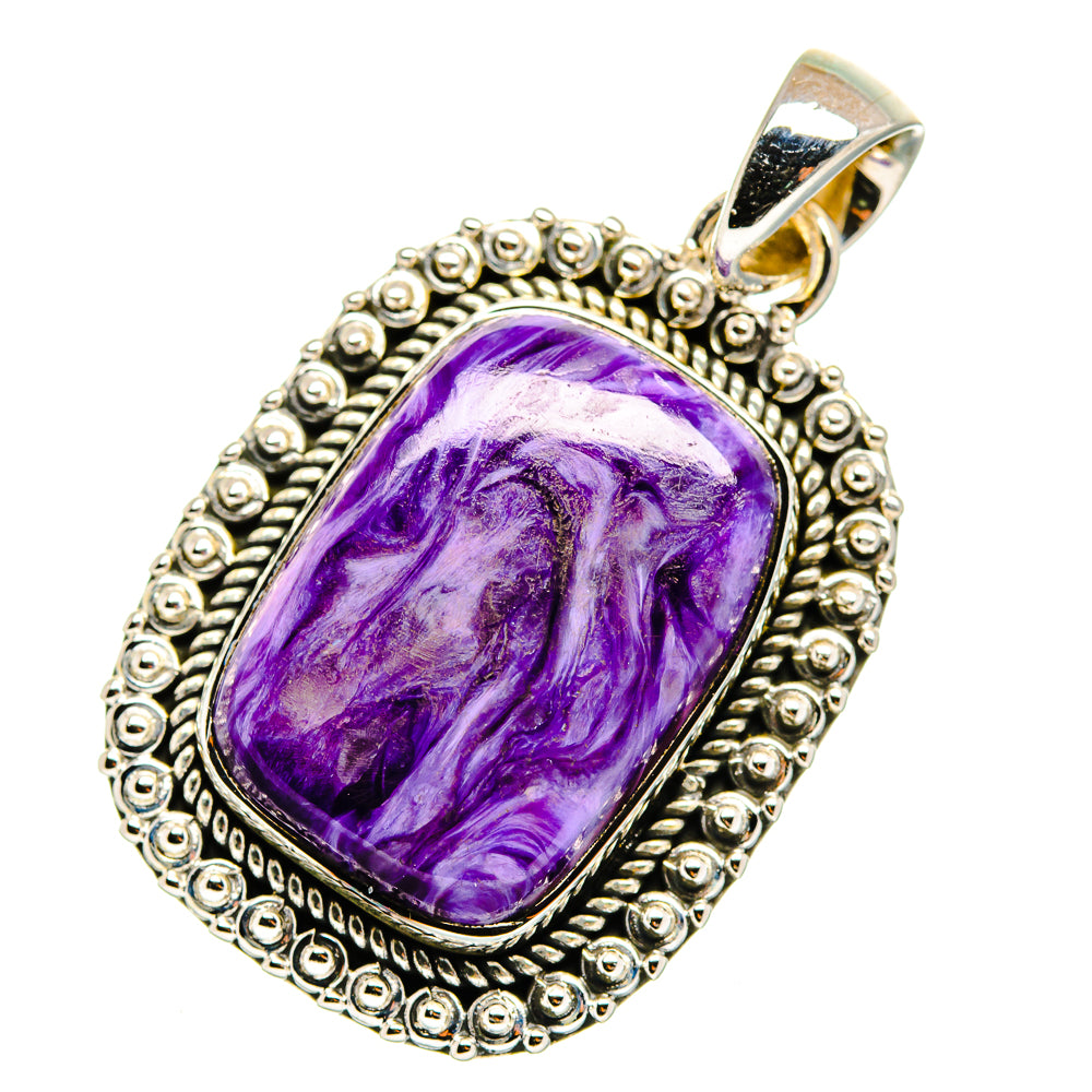 Charoite Pendants handcrafted by Ana Silver Co - PD11467