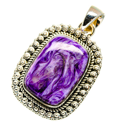 Charoite Pendants handcrafted by Ana Silver Co - PD11467