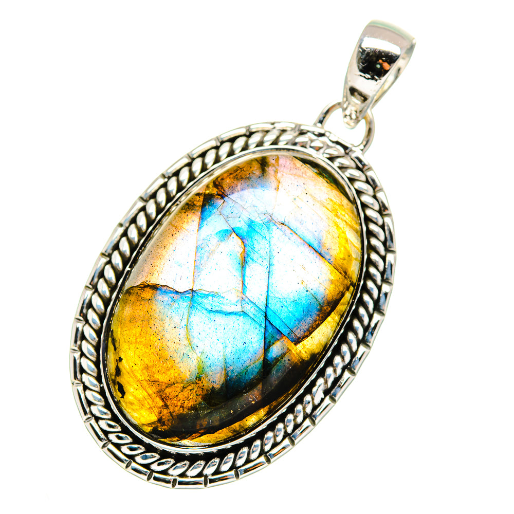 Labradorite Pendants handcrafted by Ana Silver Co - PD11471