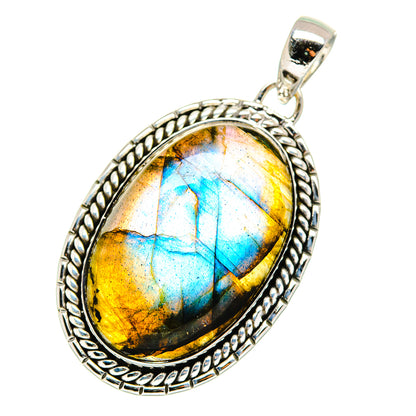 Labradorite Pendants handcrafted by Ana Silver Co - PD11471