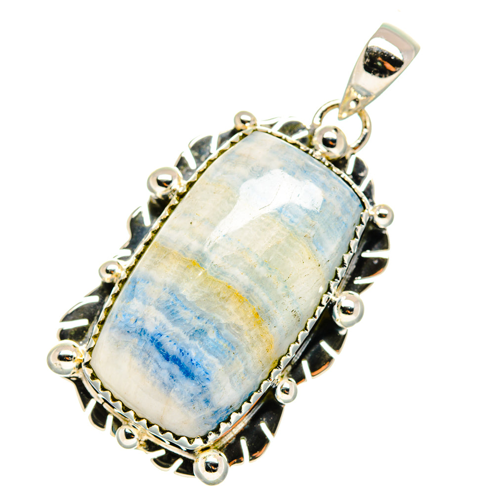 Blue Scheelite Pendants handcrafted by Ana Silver Co - PD11473