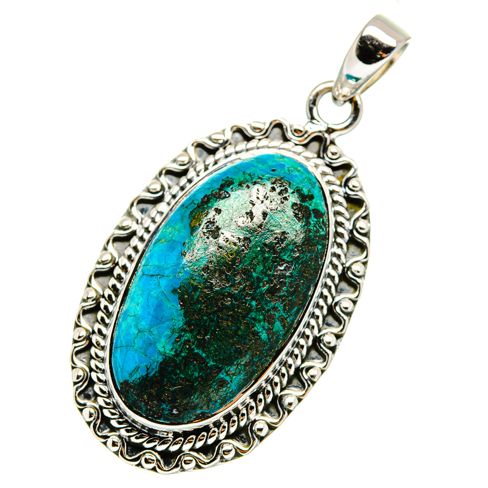 Chrysocolla Pendants handcrafted by Ana Silver Co - PD11474