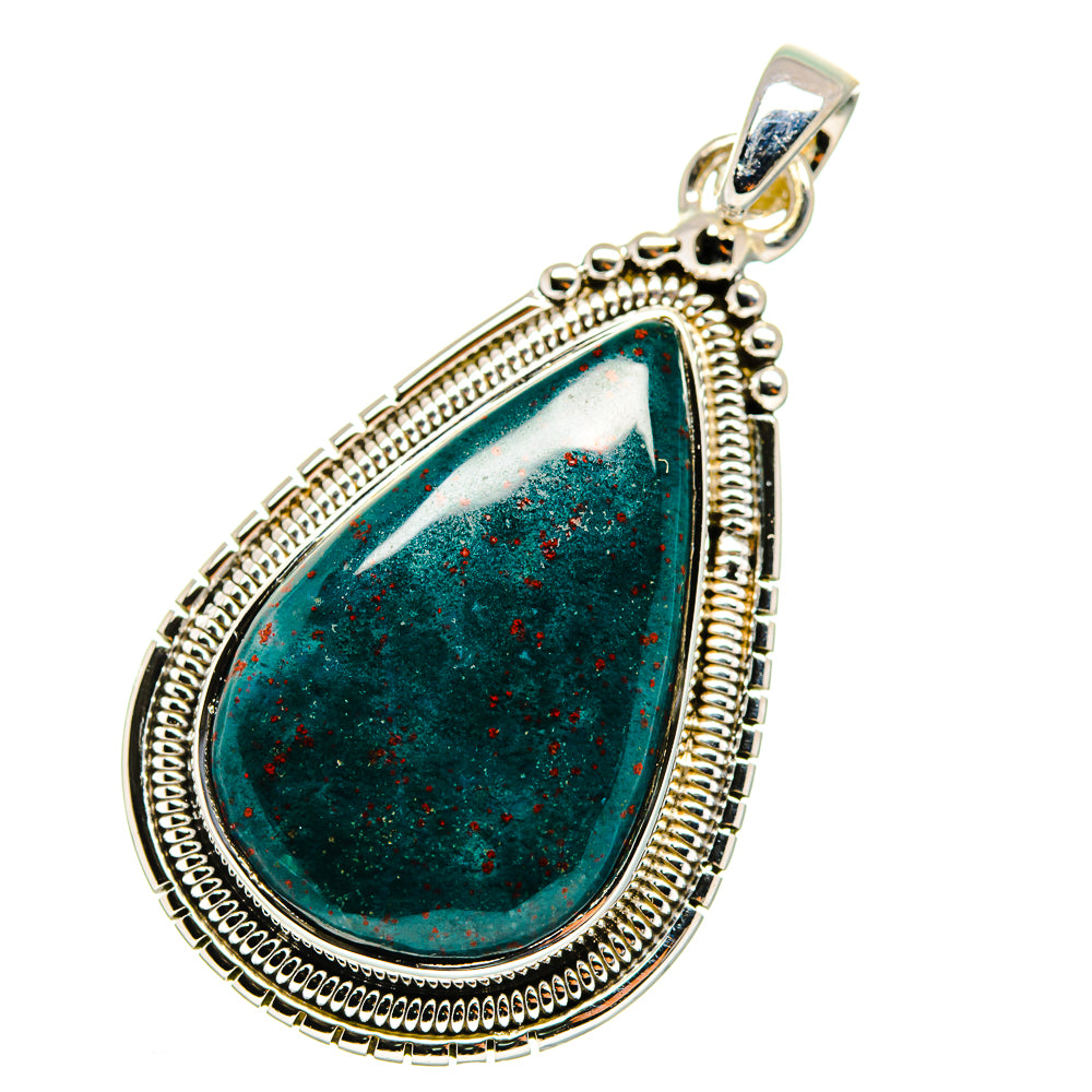 Bloodstone Pendants handcrafted by Ana Silver Co - PD11482