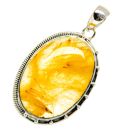 Rutilated Quartz Pendants handcrafted by Ana Silver Co - PD11500