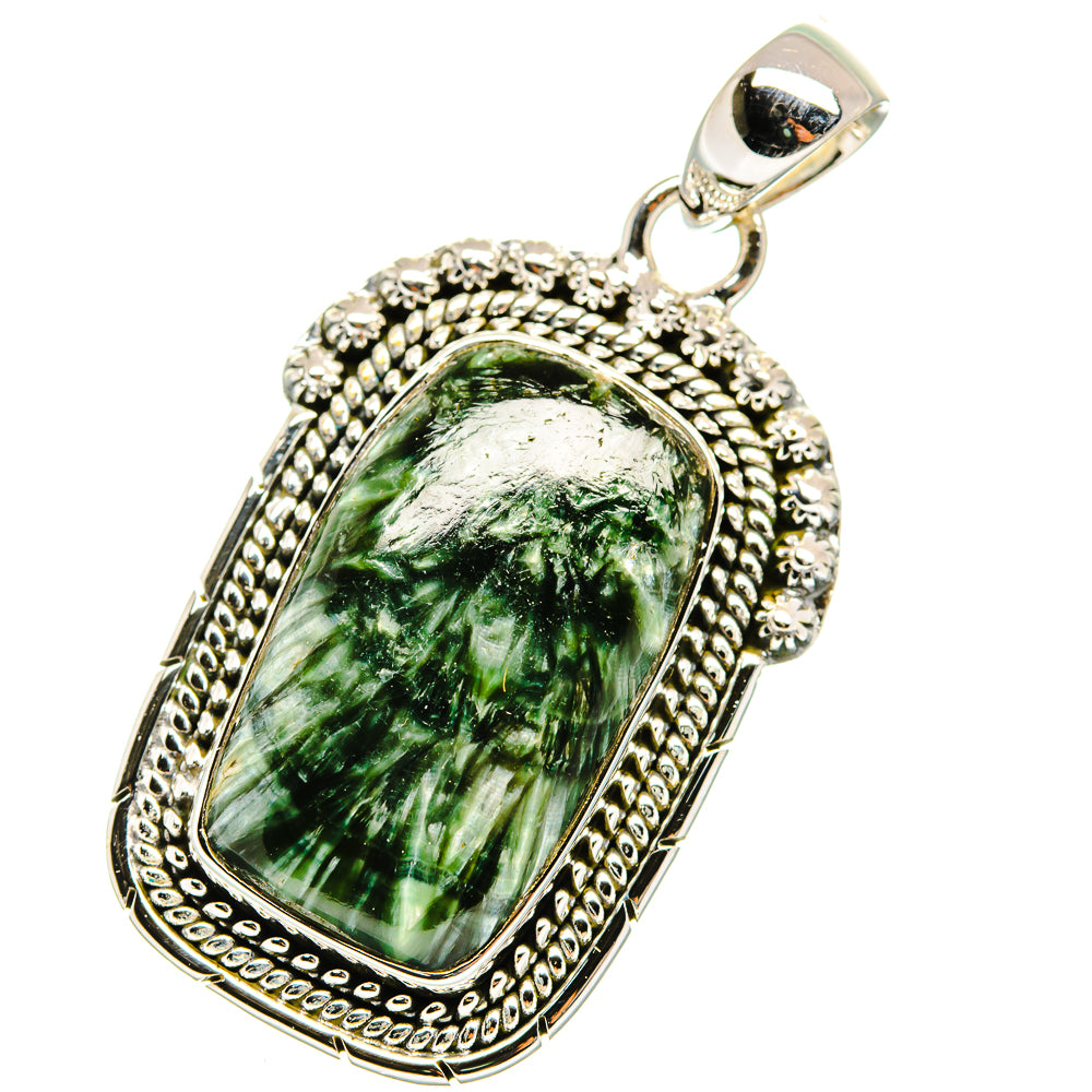 Seraphinite Pendants handcrafted by Ana Silver Co - PD11501