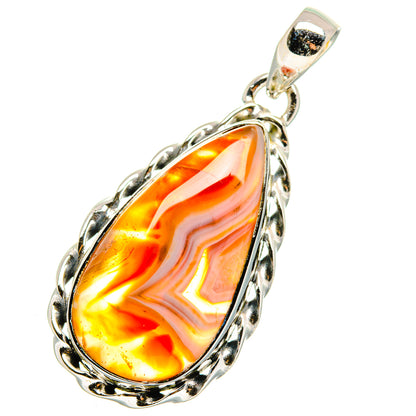 Botswana Agate Pendants handcrafted by Ana Silver Co - PD11505