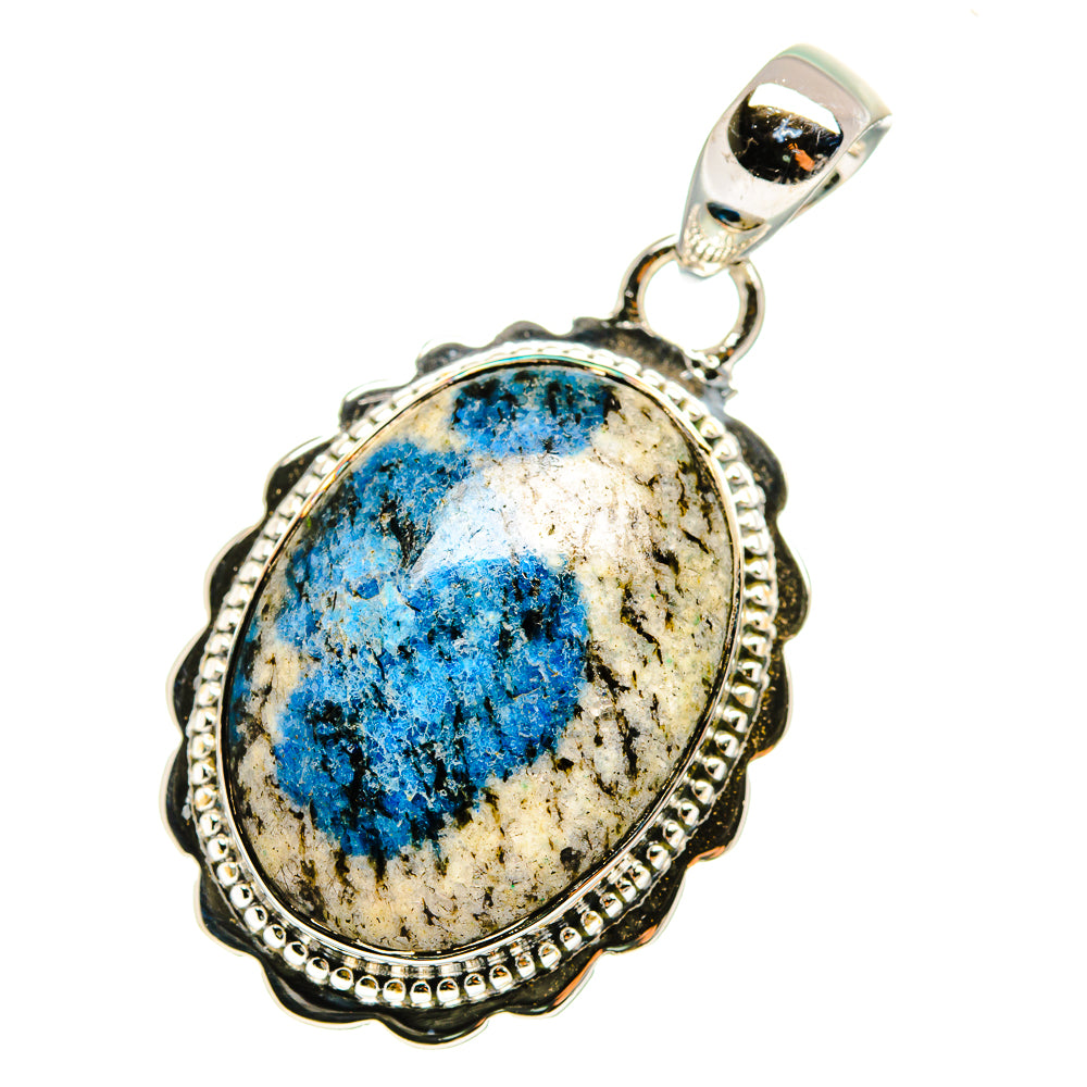 K2 Blue Azurite Pendants handcrafted by Ana Silver Co - PD11510