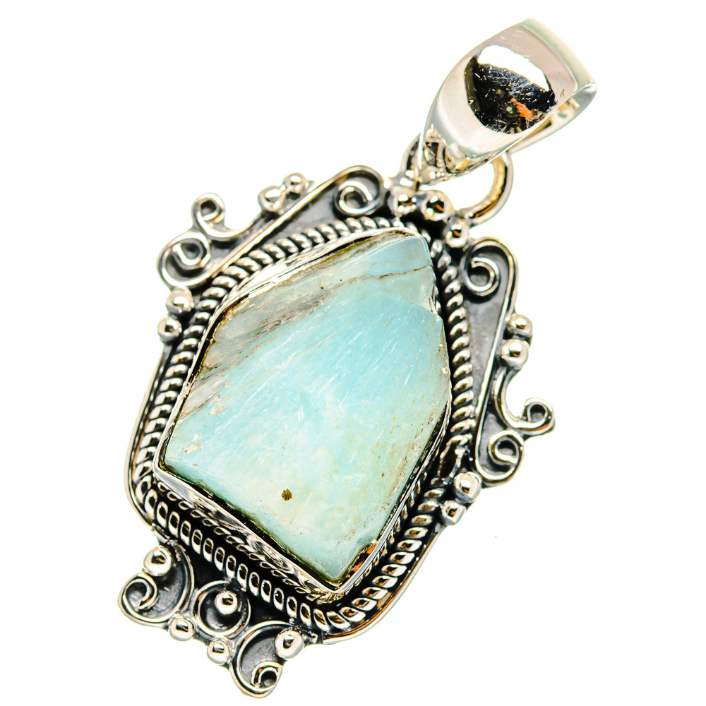 Aquamarine Pendants handcrafted by Ana Silver Co - PD11518