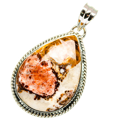 Peanut Wood Jasper Pendants handcrafted by Ana Silver Co - PD11522