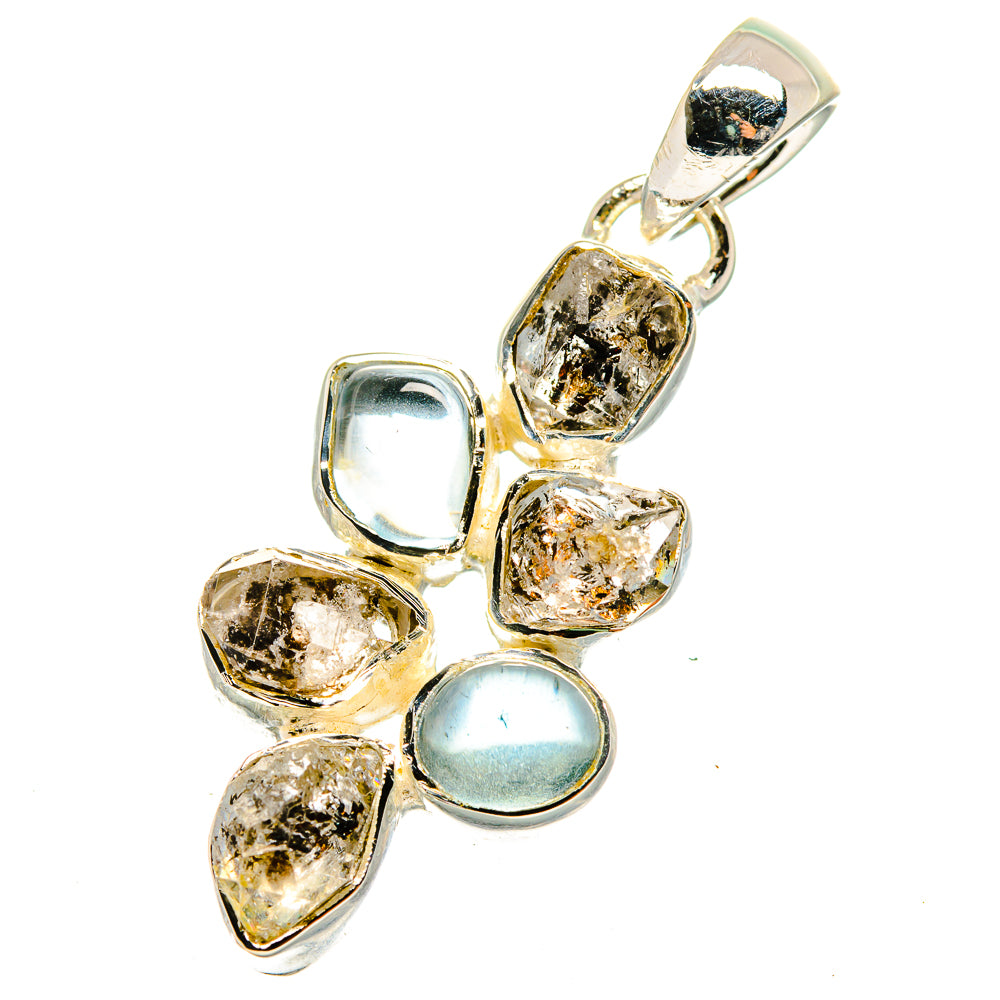 Herkimer Diamond Pendants handcrafted by Ana Silver Co - PD11526