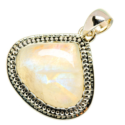 Rainbow Moonstone Pendants handcrafted by Ana Silver Co - PD11529
