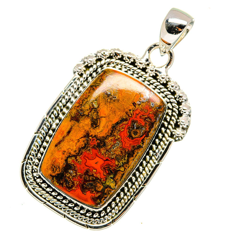 Moroccan Agate Pendants handcrafted by Ana Silver Co - PD11532